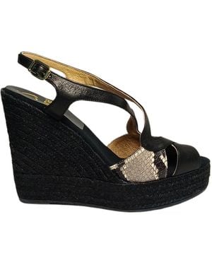 Kanna Shoes Sandal Lady Negro-Diamant Off- Strap Closure - Black