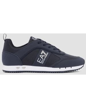 EA7 Shoes With Logo Dark - Blue