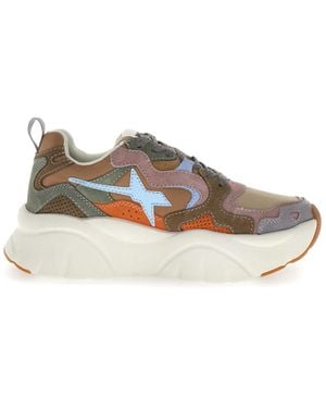 W6yz Damen Sneaker Meine. 2019468013B60 Grau--Rose - Natur