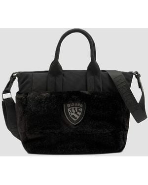 Blauer Bolsa Acolchada De Mujer Negra - Negro