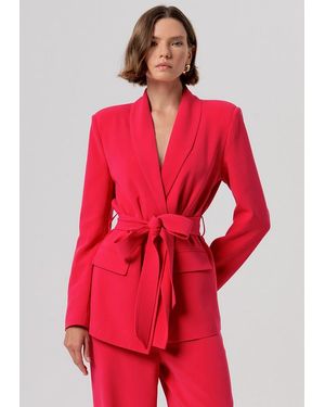 Fracomina V-Neck Jacket Cherry - Red