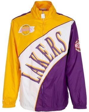 Mitchell & Ness Nba Arched Retro Lined Windbreaker Loslak Windbreaker Jacket - Purple