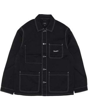 Huf Workwear Jacket Contrast Nylon Chore Jacket - Black