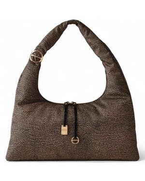 Borbonese Hobo Op Natural/ Bag - Marrón