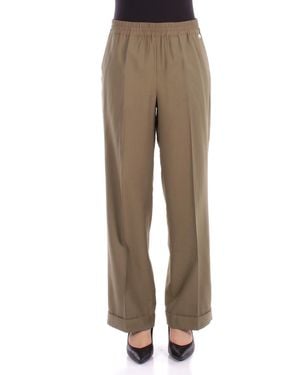 Liu Jo Pants Ca5333T2508 X0662 Pantalone C\Risvolto - Natural