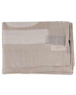 Ralph Lauren Scarf 454P04601 002 Abstrct Lg W Scarf Wrap Cream - White