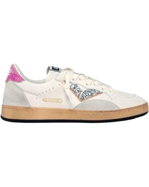 4b12 Leren Sneakers Voor Speel Nieuwe Fuxia - Wit