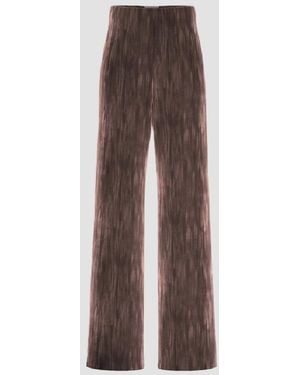 Marella Velvet Pants - Brown