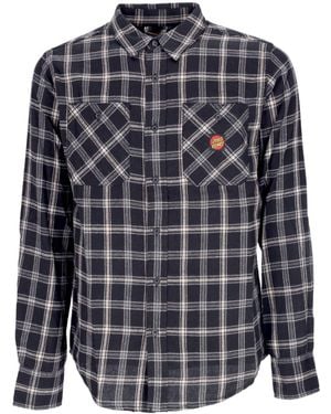 Santa Cruz Apex Long Sleeve Shirt L/Shirt - Blue