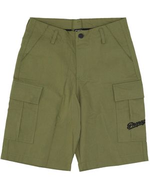 Propaganda Shorts Cargo Para Hombre Verde Militar