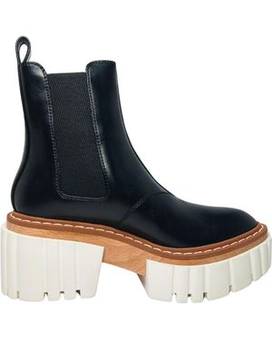 Stella McCartney Shoes Emilie Bootie Semimattealternap - Blue