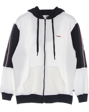 Kangol Heritage Taped Zip Hoodie - White