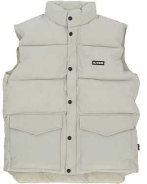 Iuter Sleeveless Down Jacket Puff Vest - Gray