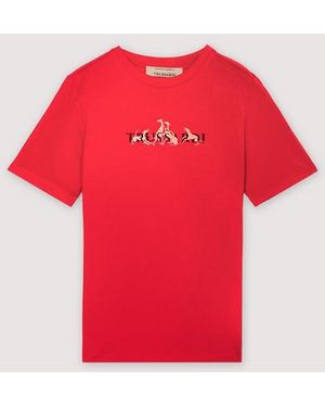 Trussardi Camiseta Mujer Rojo