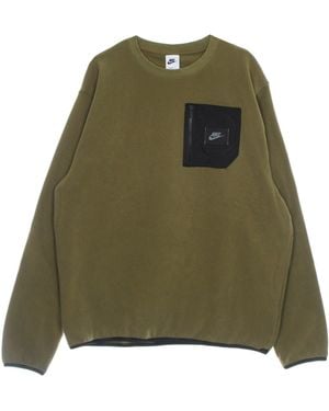 Nike Crewneck Sweatshirt Sportswear Spu Therma-Fit Polar Fleece Crew - Green