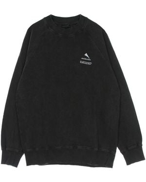 Mauna Kea Sudadera Ligera Con Cuello Redondo Para Hombre Sudadera Raglan - Negro