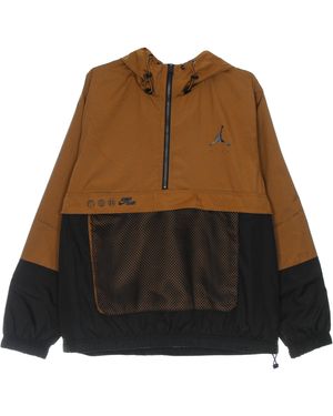 Nike Hooded Tracksuit Jacket Jumpman Statement Suit Jacket - Brown