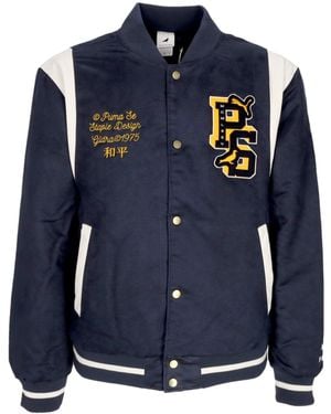PUMA College Jacket Varsity Jacket X Staple - Blue