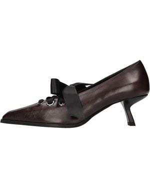 Poeve Chaussures Avec Talon Brun - Noir