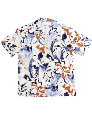 Huf Havoc Woven Short Sleeve Shirt Top - Blue
