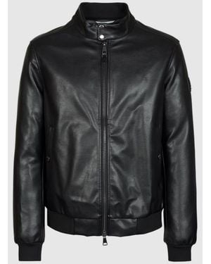 Refrigue Leather Jacket - Black