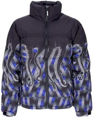 Octopus Dazzle Pufferjack Zwart - Blauw