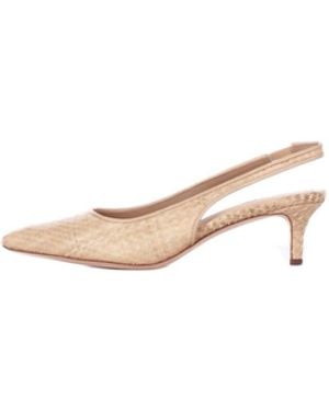 Ralph Lauren Decollete 802P10394 001 Lolah Ii Pumps Slingback Natural - White