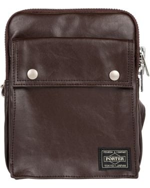 PORTER-YOSHIDA &amp; CO Free Style Vertical Shoulder Bag - Brown