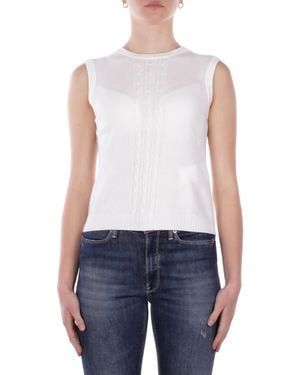 Max Mara Femme Chantant 2616361117600 001 Mml Papier Blanc - Bleu