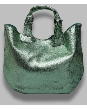 Essentiel Antwerp Hurry Faux Leather Shopper - Green