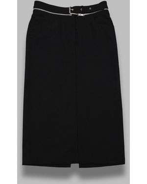 VAQUERA Cremallera Falda - Negro