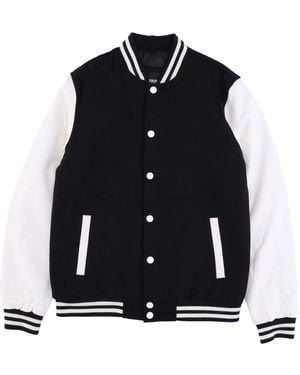 Urban Classics College Jacket Oldschool College Jacket Zwart/Wit