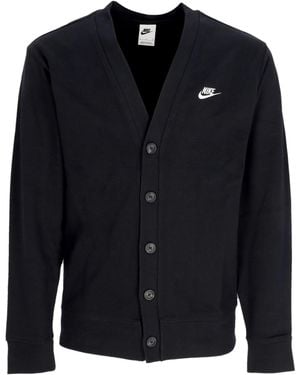 Nike Cardigan Club Fairway Cardigan Schwarz/Weib - Blau