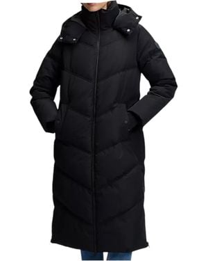 Lee Jeans Lang Down Jack Met Capuchon Vrouw Met Rits - Zwart