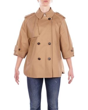 Fay Jacket Naw1352331 Syczc813 Caban Trench Mc + Camel Embroidery - Blue