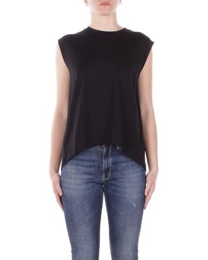 Dondup Knit Ds080Jf0350D 999 Regular Jersey Crew Neck - Black