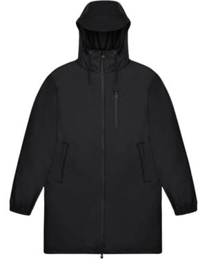Rains Raincoat Mujer Larga Tormenta Breaker - Negro