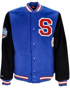 Mitchell & Ness College Jacket Nba Team Legacy Varsity Jacket Phi76E - Blue