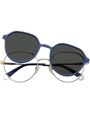 Polaroid Gafas De Ojos Con Clip Pld6204Cs-Lksm9 Adulto - Metálico