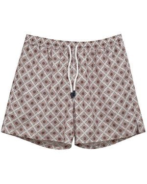 Gran Sasso Traje De Boxeador Con Impresion - Rosa