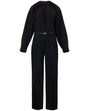 Gucci Vestido En Negro Con Correa