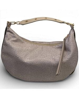 Borbonese Bolso Hobo M. Sand - Gris