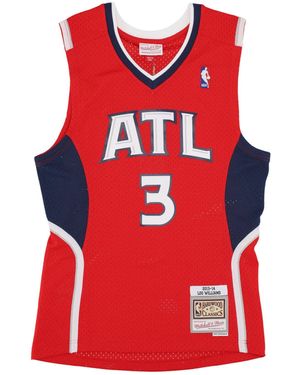 Mitchell &amp; Ness Basketball-Tanktop Fur Herren, Authentisches Nba-Trikot Nr. 3 Lou Williams 2013 Atlhaw - Rot