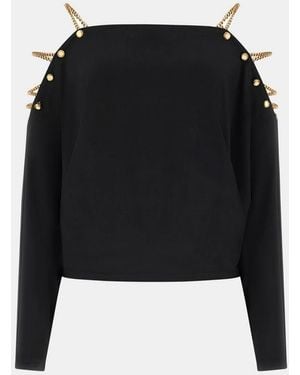 MARCIANO BY GUESS Top With Chain Detail - Black