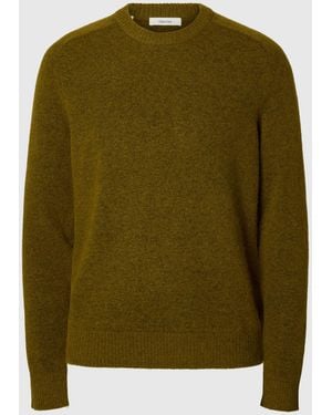 SELECTED Pullover Fur Manner Rai Ls Knit Reg Crew Nacken - Grün