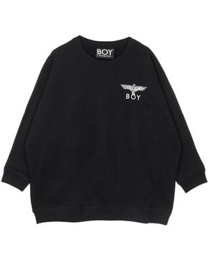 BOY London Vintage Eagle Sweatshirt Round Neck Sweatshirt - Black