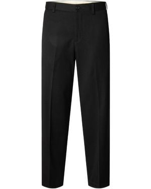 SELECTED Pants Pants Loose Luke Wool Blend Pant - Black