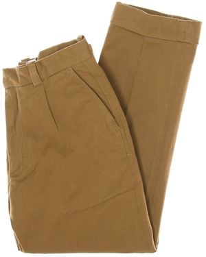 AMISH Nick Gabardine Long Pants - Natural