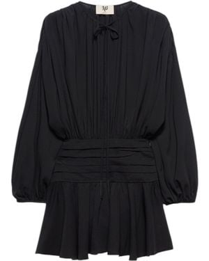 Aniye By Korte Jurk Jolie Met Gordijnen - Zwart