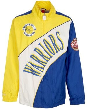 Mitchell & Ness Nba Arched Retro Lined Windbreaker Golwar Windbreaker Jacket - Yellow